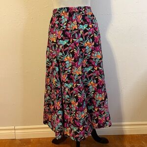 Multiples A-Line Skirt - Vibrant Floral Design